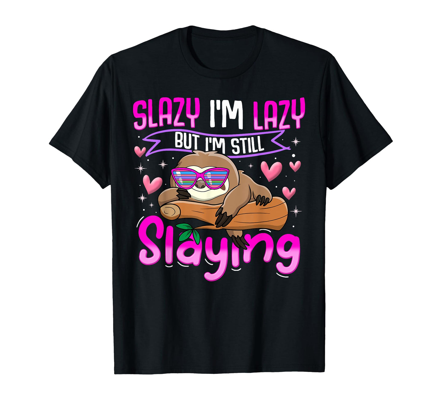 Tween Girl Shirt Funny Animal Sloth Trendy Slazy Gift T-Shirt