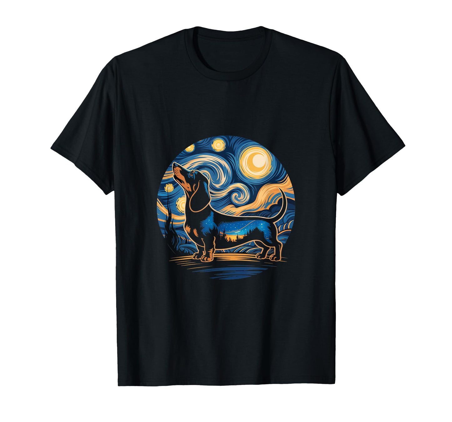 Dachshund Starry Night Wiener Dog for a Dachshund Owner T-Shirt