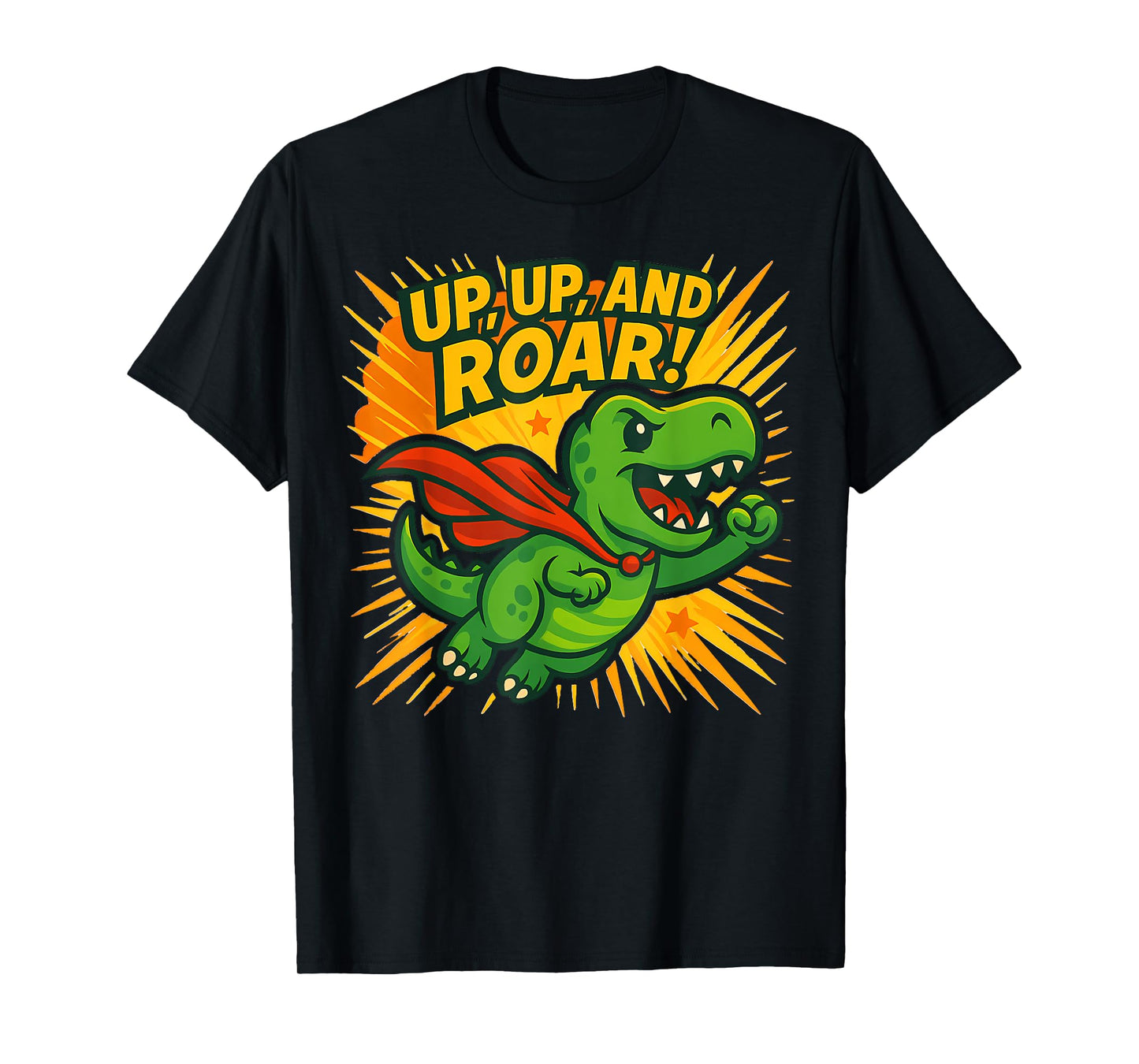 Up and Roar Trex Superhero T-Shirt