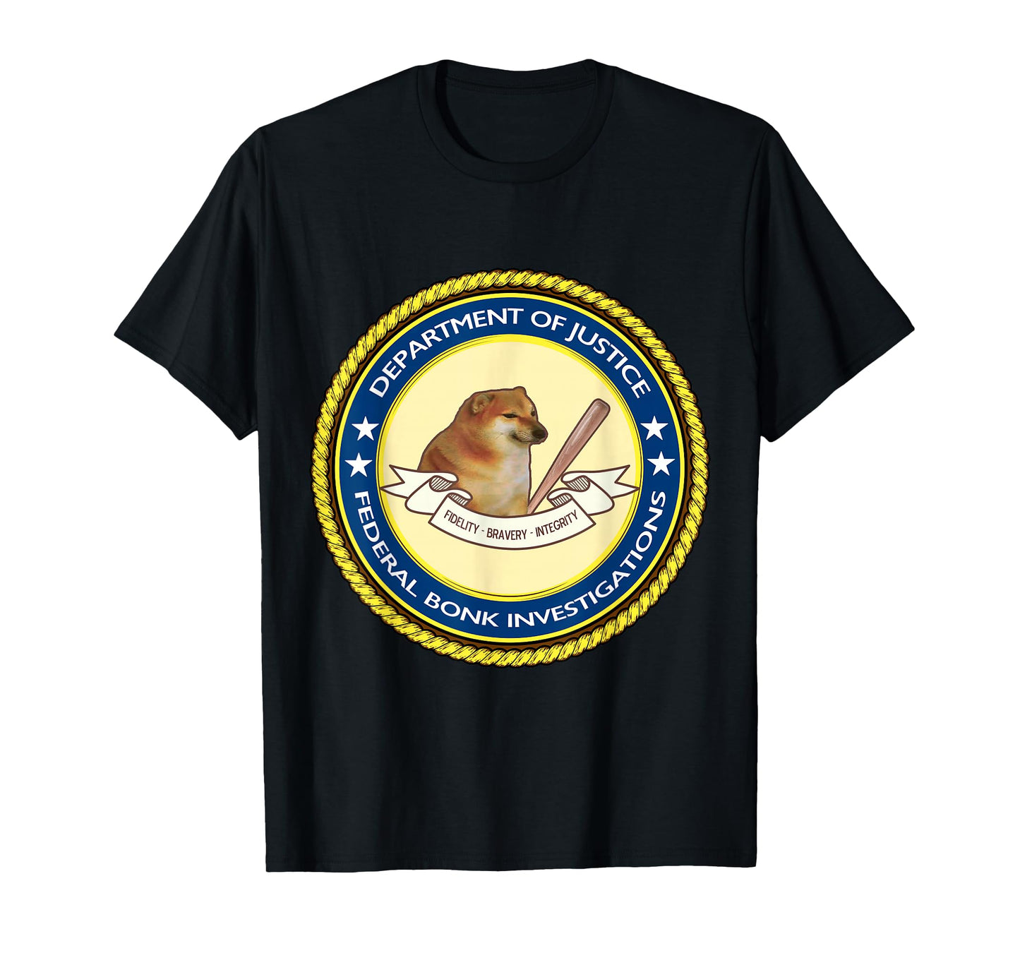 Federal Bonk Investigations - Cheems Doge Meme T-Shirt