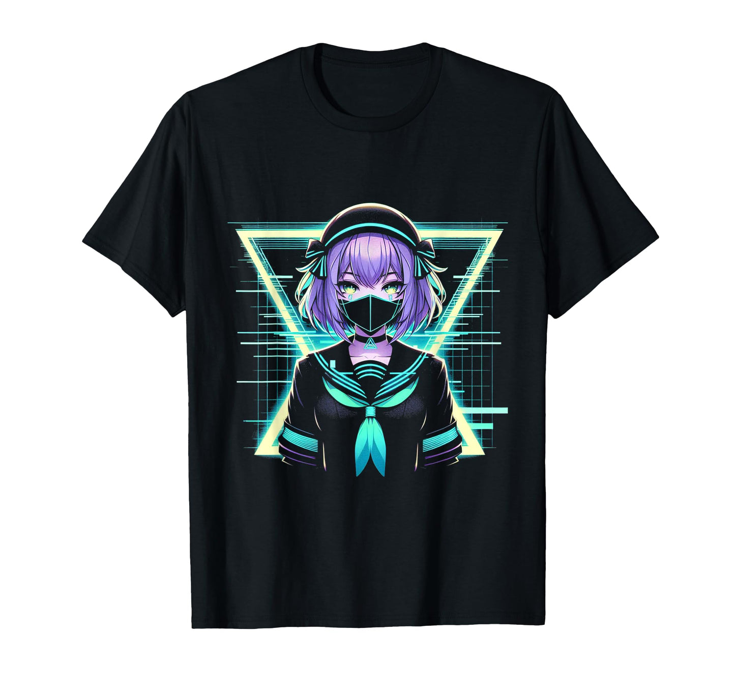 Japanese Anime Girl Indie Old Aesthetic Otaku Cyberpunk T-Shirt