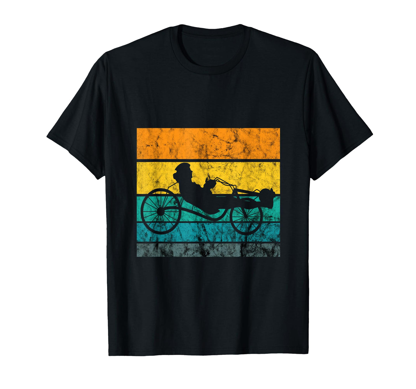 Recumbent Trike Cyclist Vintage Retro Triker Recumbent Bike T-Shirt