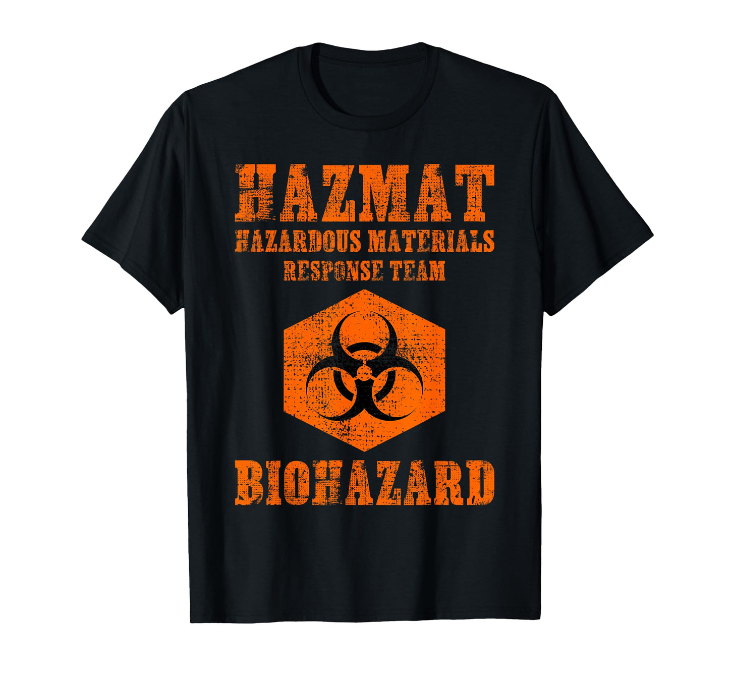 Hazardous Material Hazmat Response Team Grunge Biohazard T-Shirt