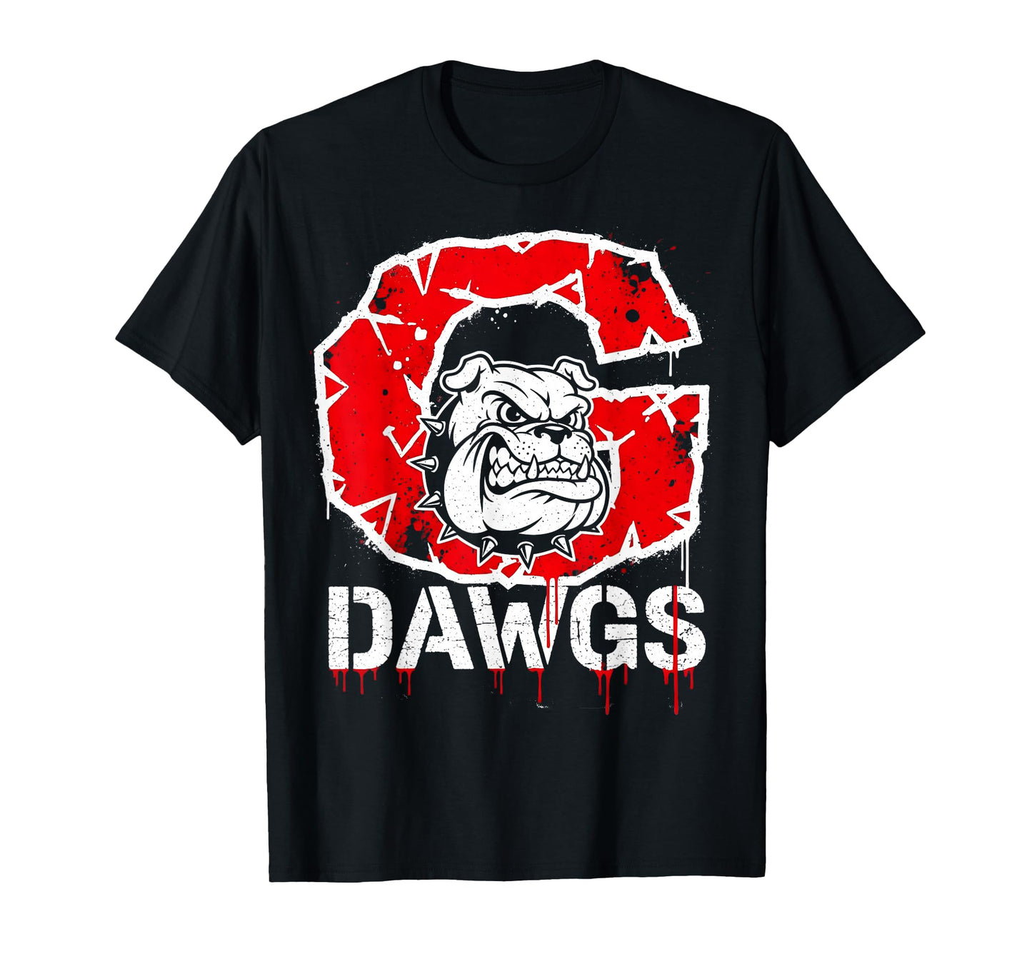 Bulldog Go Dawgs Men Women Kids Boys Youth Girls n T-Shirt