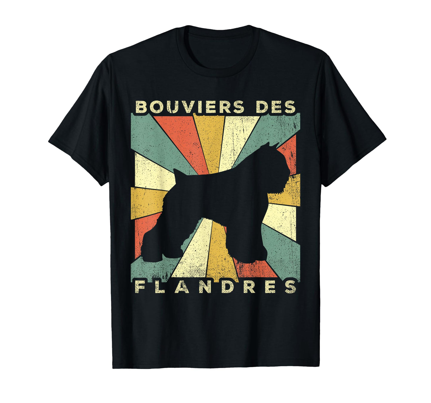 Bouviers des Flandres Dog Retro 70s Vintage Gift T-Shirt for Men Women Girls Kids