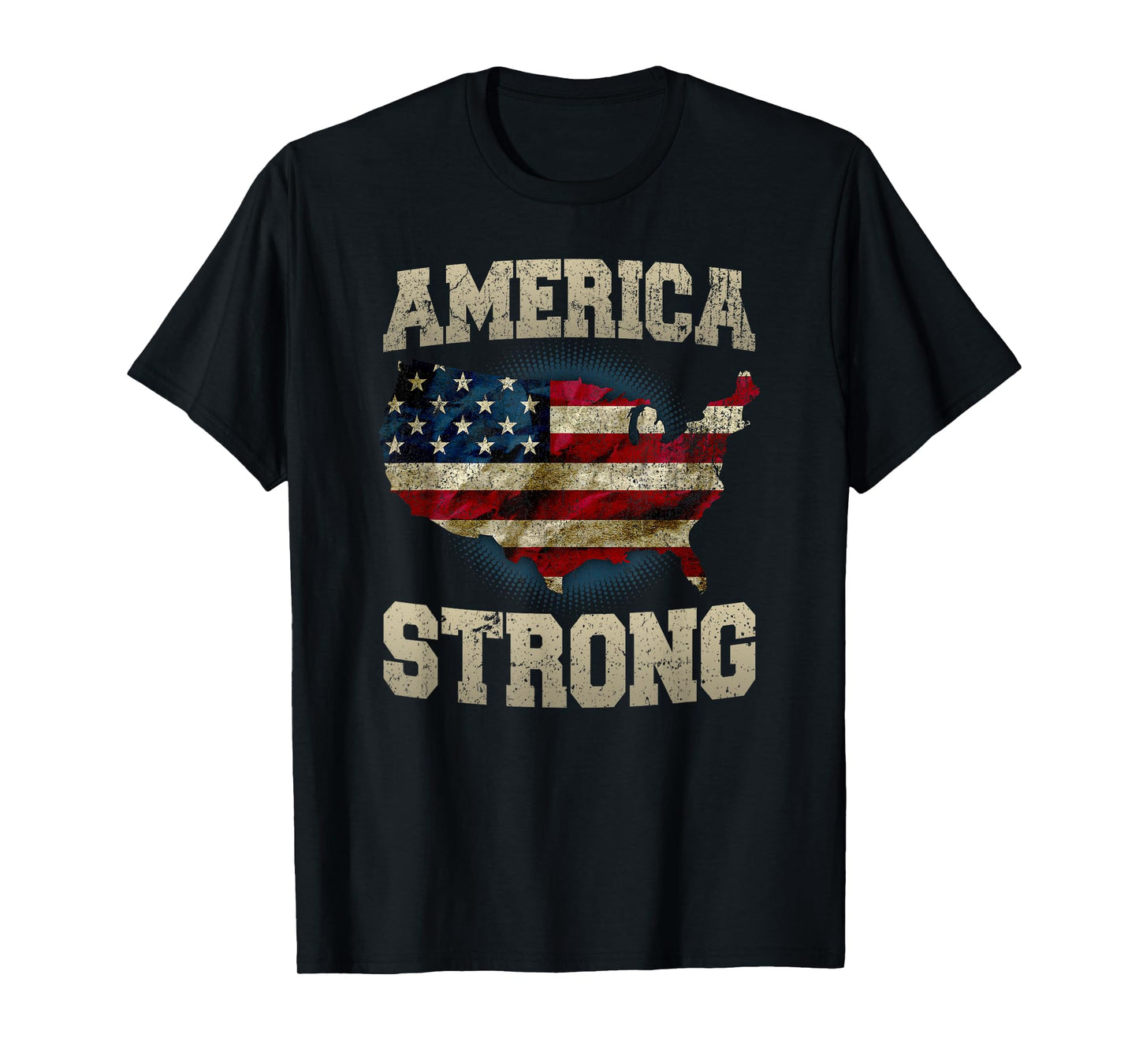 Patriotic America Strong T-Shirt for Women Kids Men