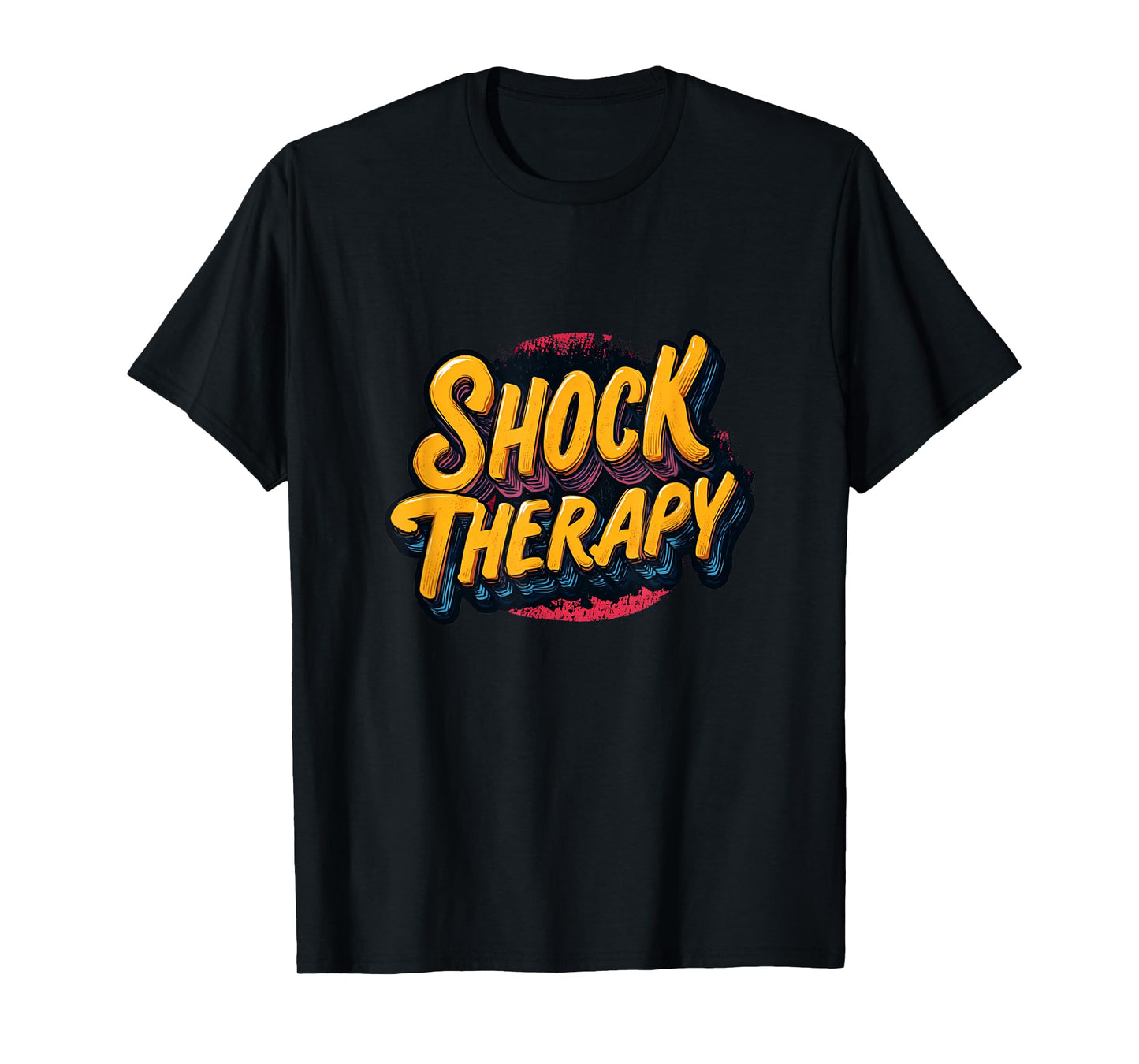 Vibrant and Cool Shock Therapy Emblem T-Shirt