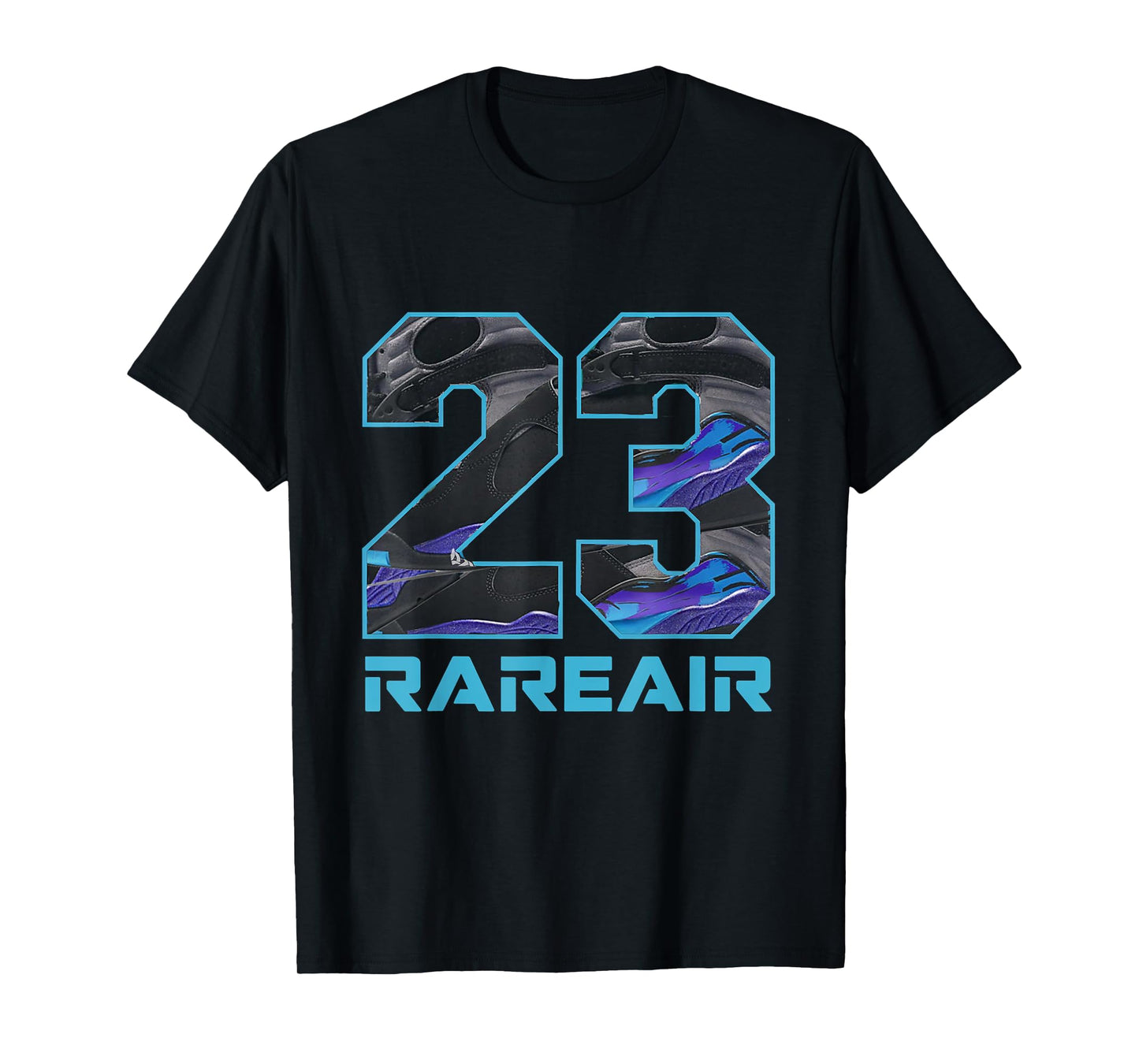Number 23 8 Aqua Matching Tee Color Match Graphic lb172 T-Shirt