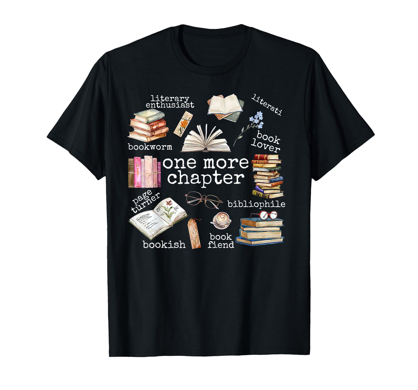 Retro One More Chapter Librarian Bookish Book Worm Teacher T-Shirt