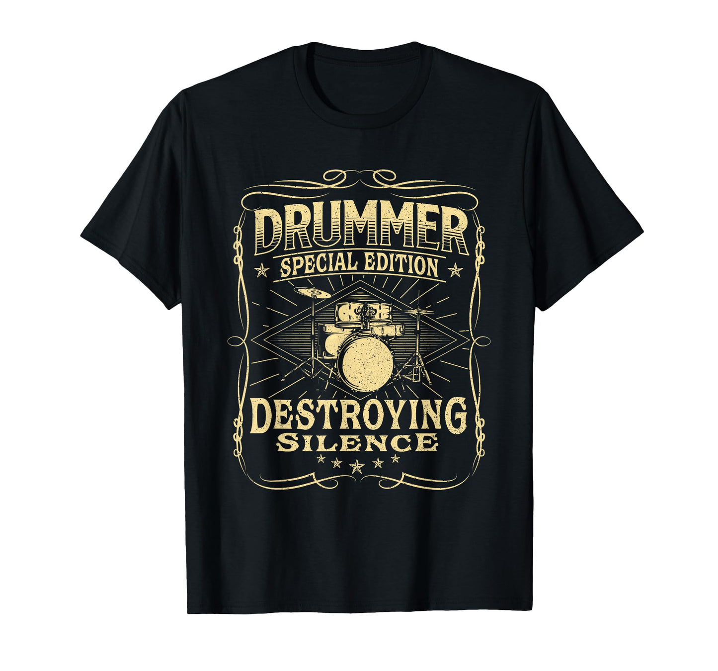 Drummer Special Edition Destroying Silence - Drumming Lover T-Shirt