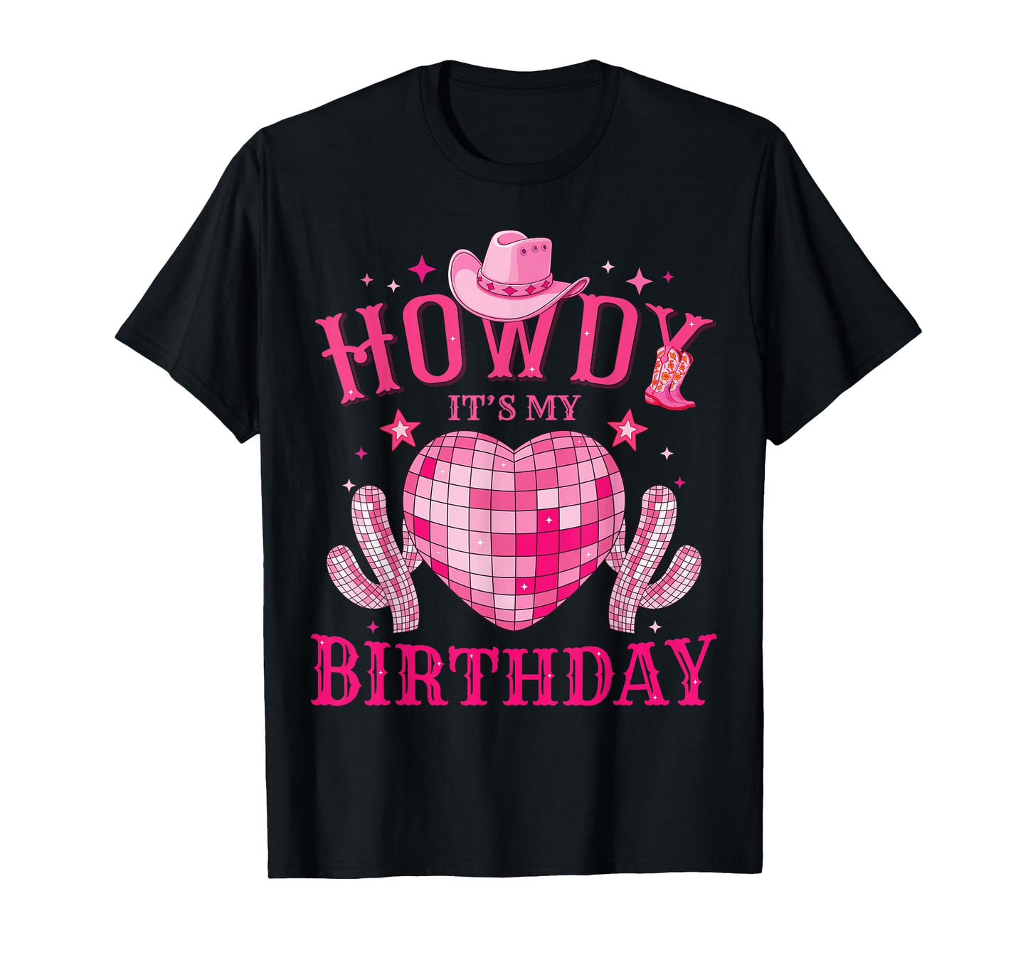 Howdy Its My Birthday Cowgirl Rodeo Western Girls Women T-Shirt