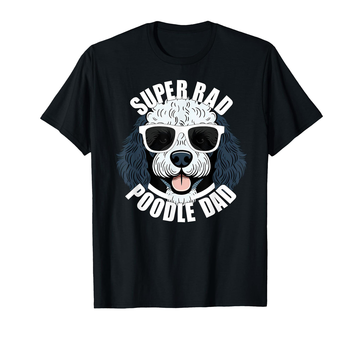 Poodle Dad Funny Father’s Day Parti Poodle Dog Dad Men’s T-Shirt