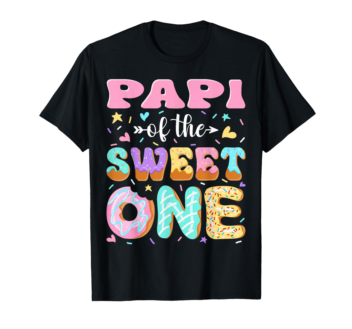 Papi of The Sweet One First Birthday Matching Family T-Shirt