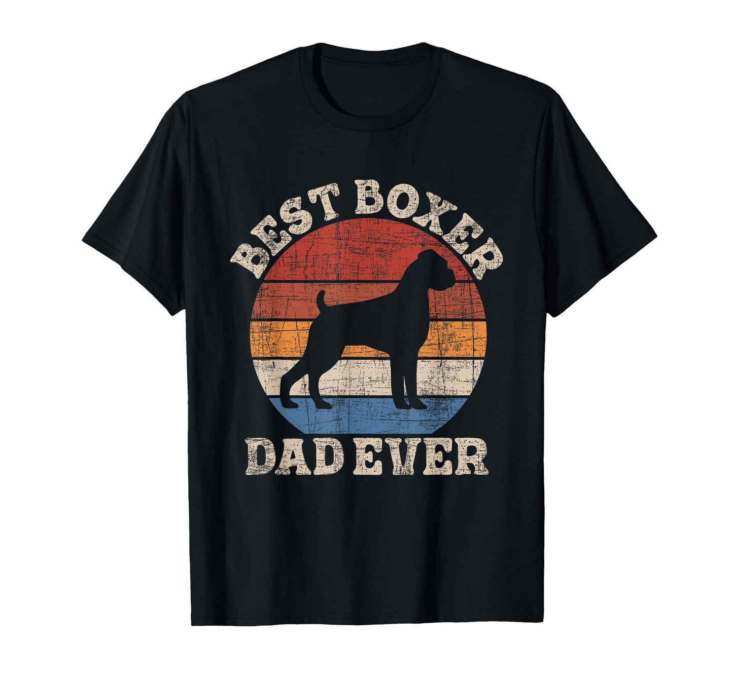 Best Boxer Dad Ever - Retro Vintage Animal Whisperer Puppy T-Shirt