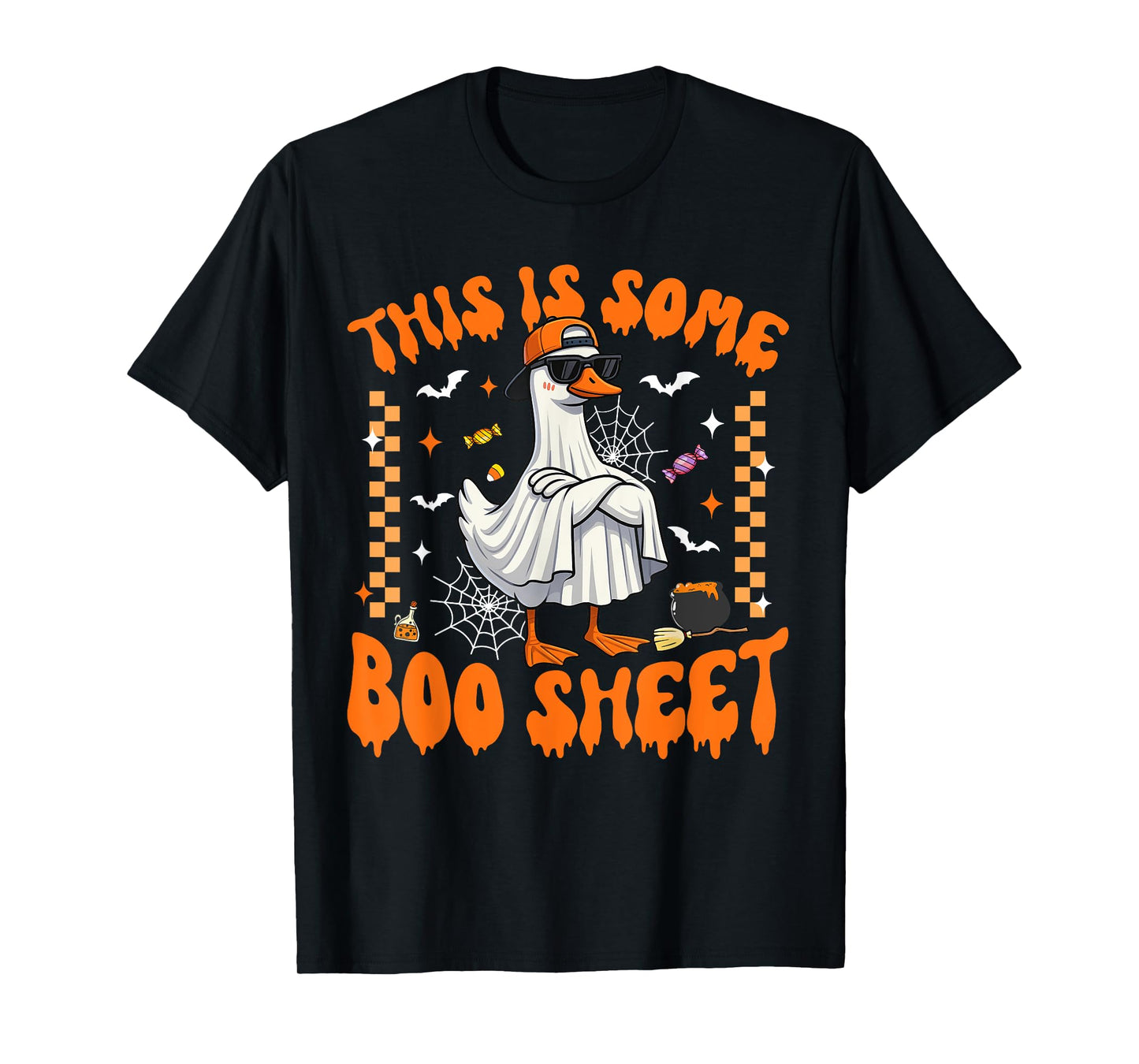 This Is Some Boo Sheet Cool Goose Funny Halloween Men Boys T-Shirt