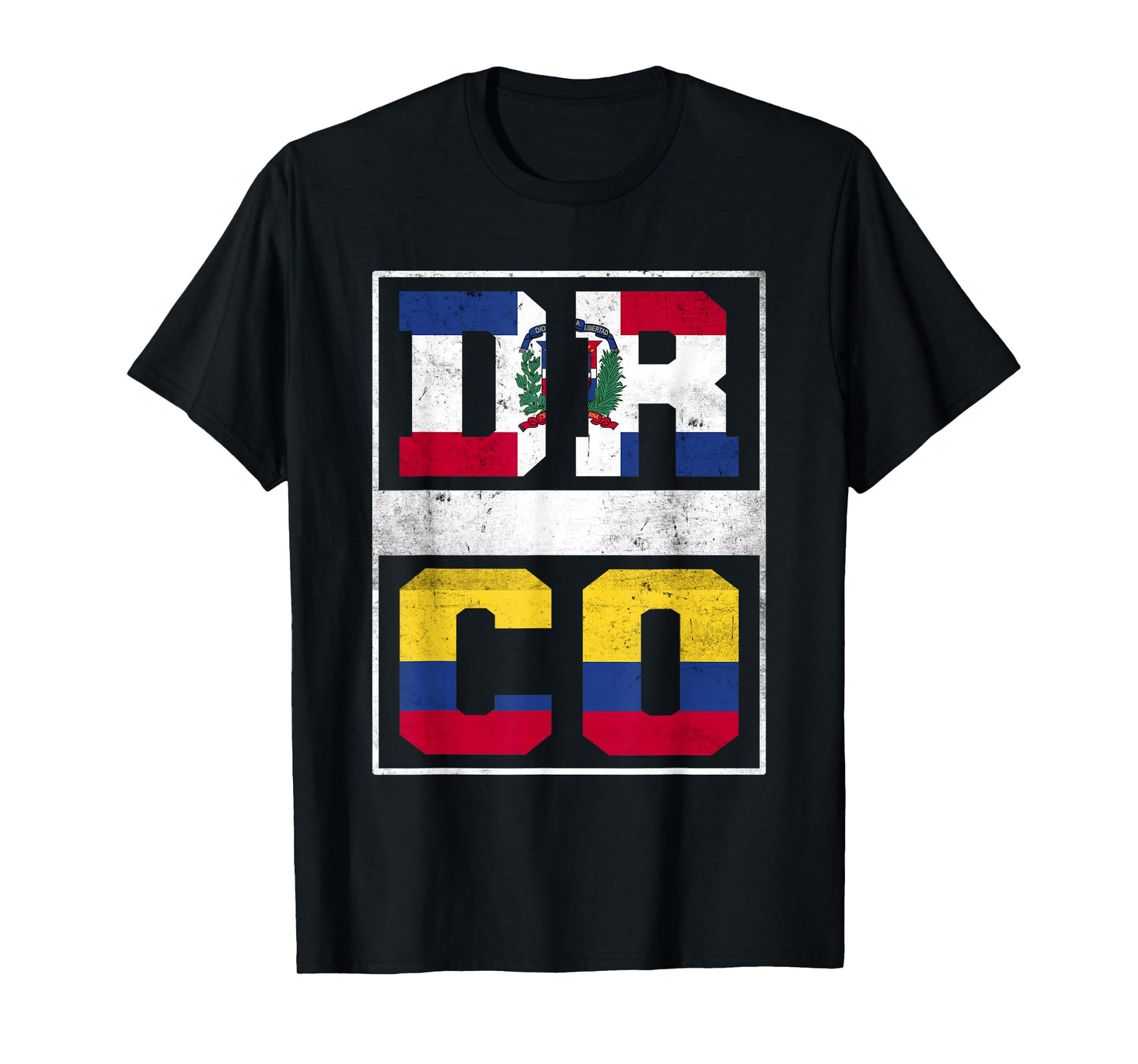 Dominican Republic and Colombia Mix Dominicana Colombian T-Shirt