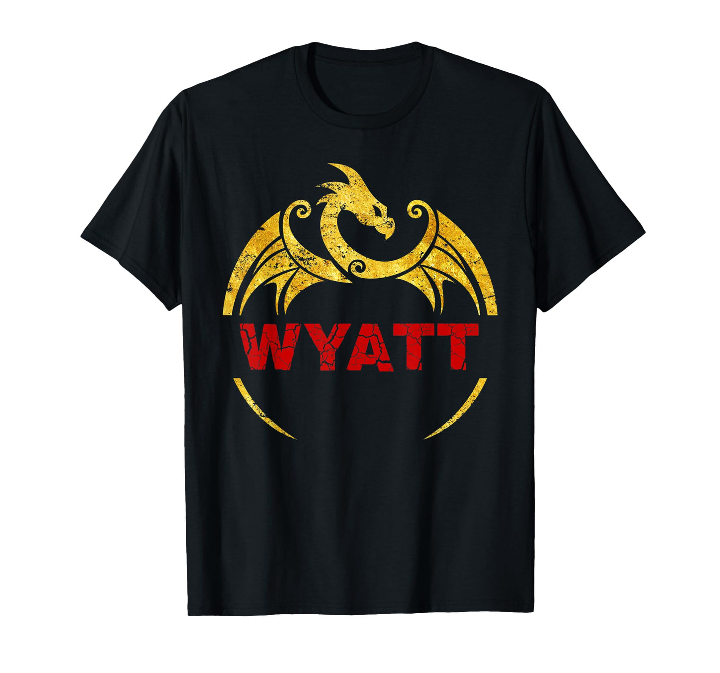 Wyatt Name Shirt Dragon Personalized Birthday Gift
