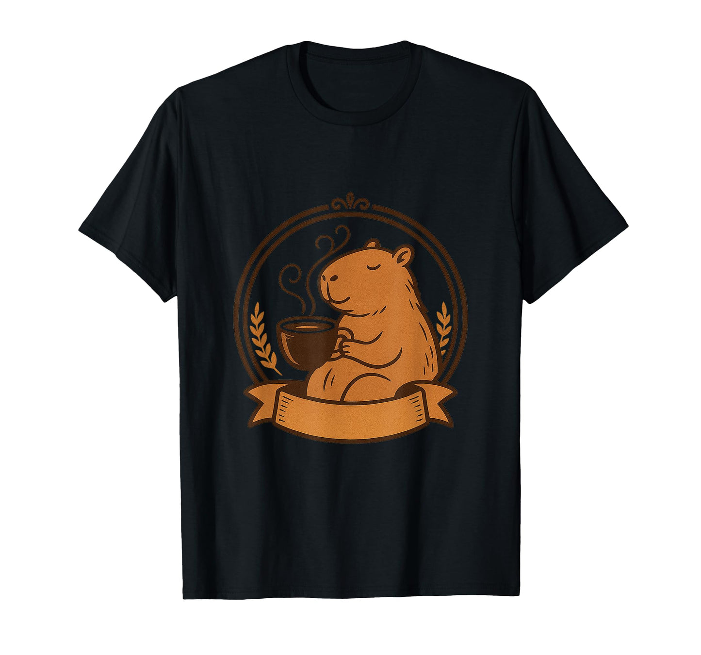 Espresso Mocha Coffee Java Decaf Latte at Capybara Cafe T-Shirt