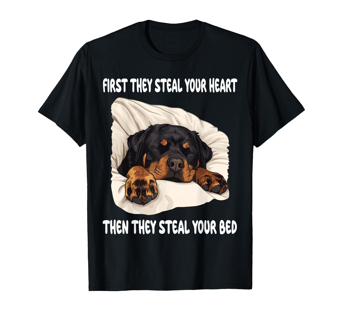 Rottweiler Sleeping Pajamas Nightgown T-Shirt
