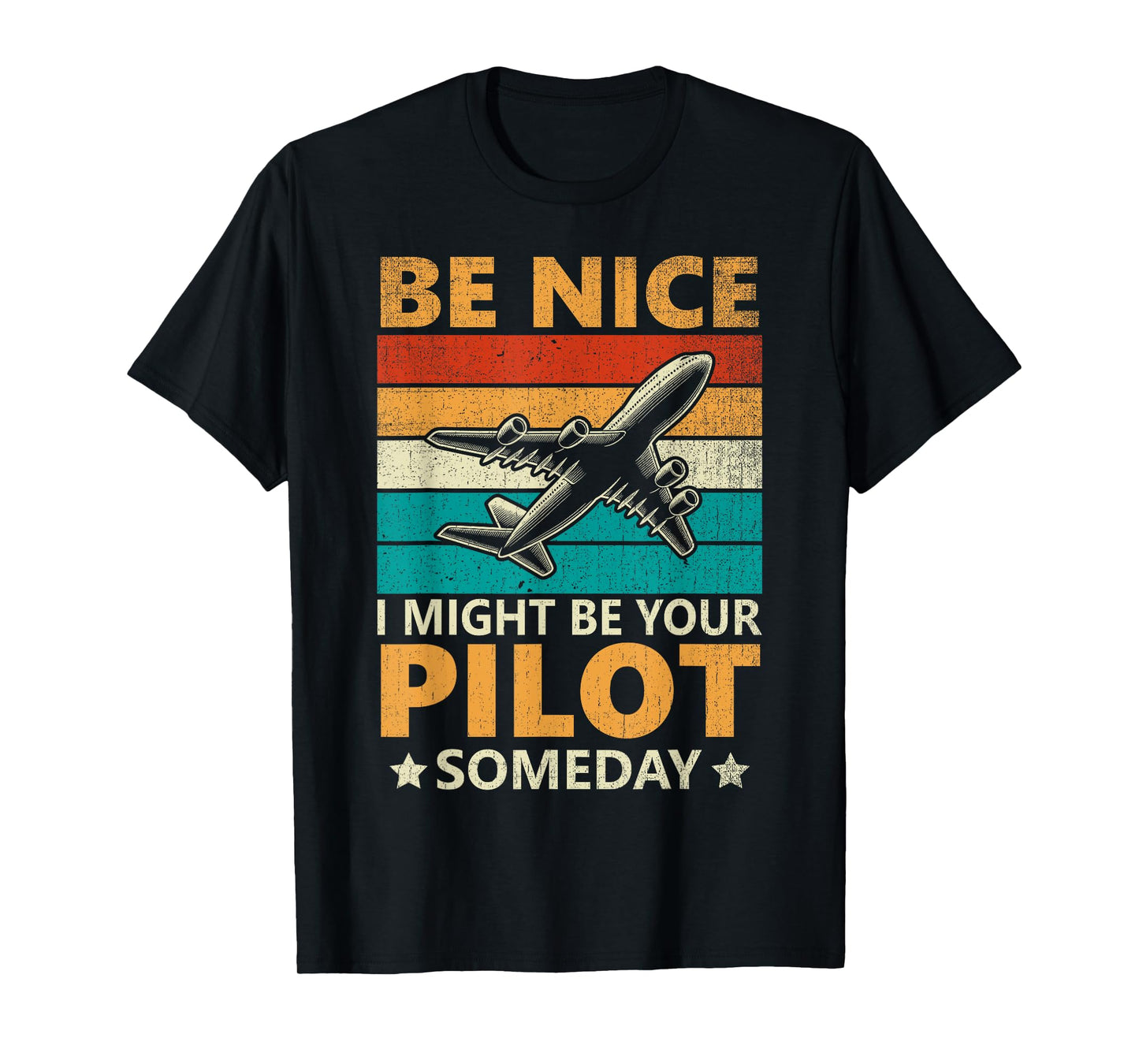 Funny Pilot Design For Men Women Aviation Airplane Pilot T-Shirt