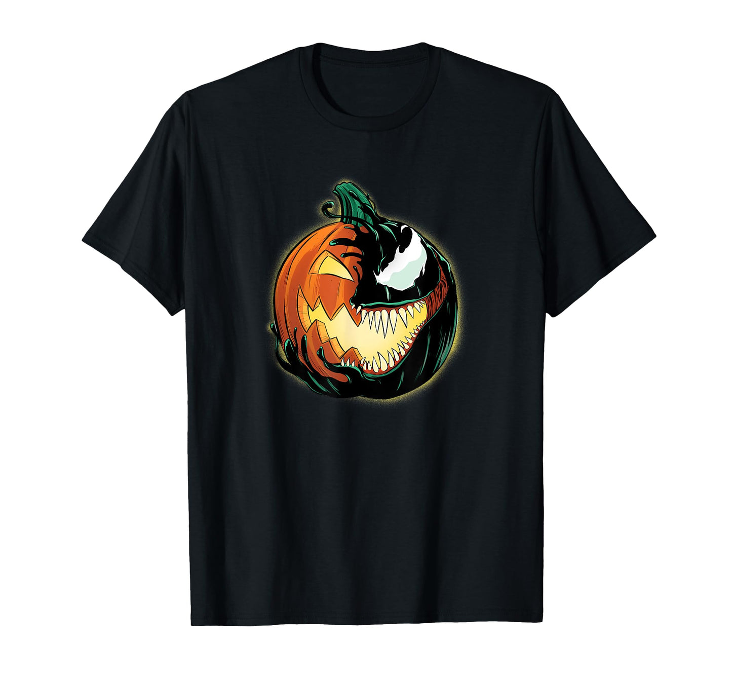 Marvel Venom Halloween Symbiote Pumpkin Jack-O’-Lantern T-Shirt