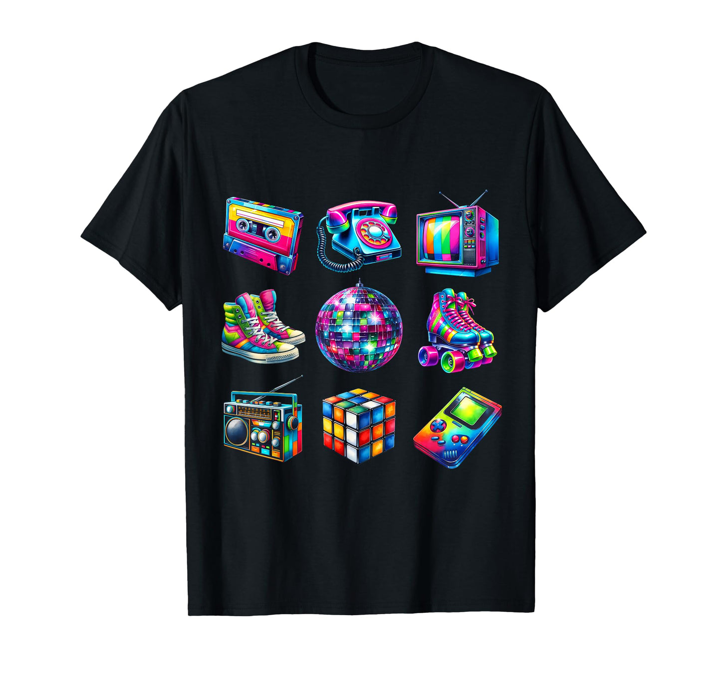 I Love 80s Retro Vintage 80s Style Graphic Women Girl Kids T-Shirt