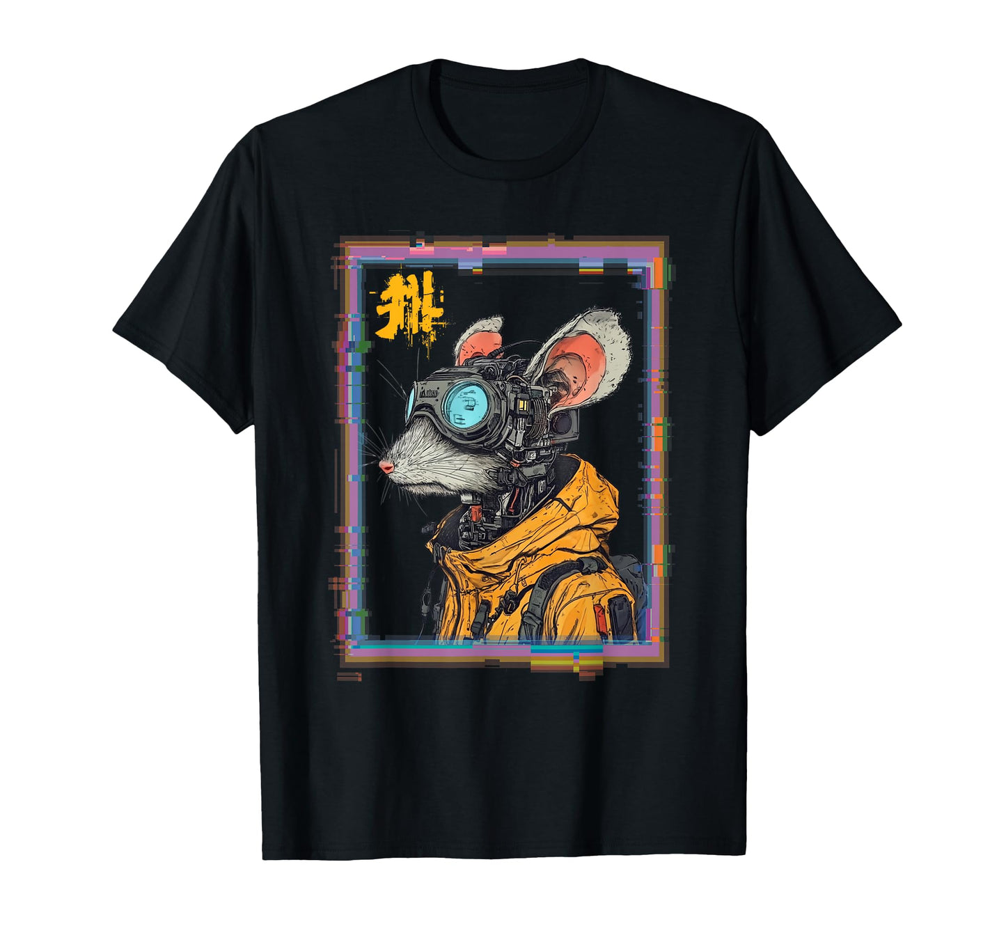 Japanese Cyberpunk Mouse Cool Rat T-Shirt