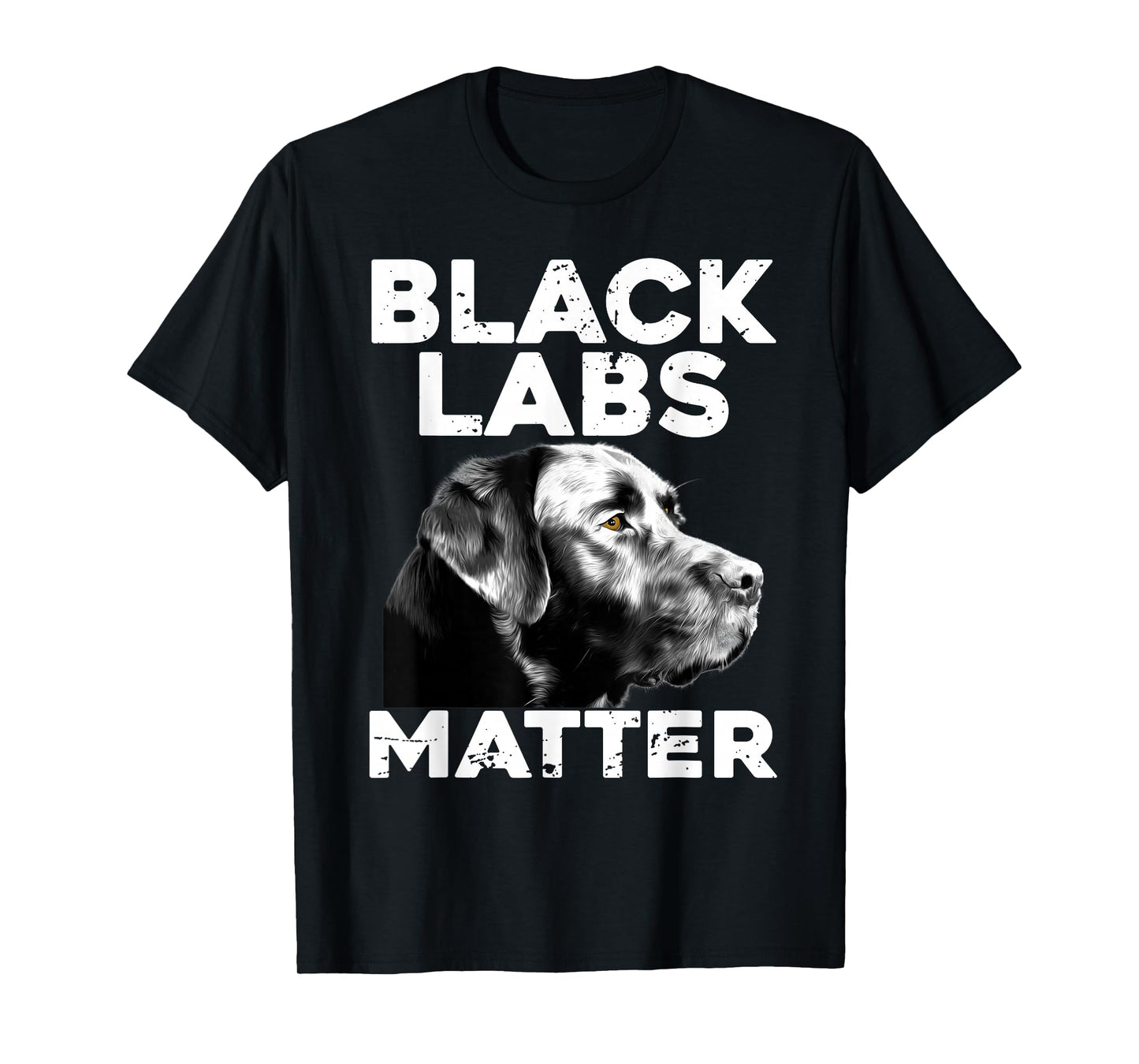 Cool Labrador for Men Women Black Labs Matter Service Animal T-Shirt Small