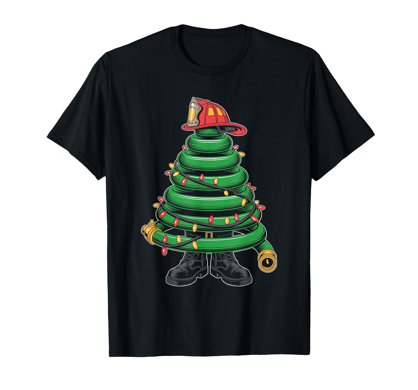 Funny Christmas Tree for Firefighter T-Shirt