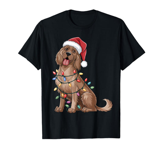 English Setter Christmas Lights Xmas Dogs Gifts Men Women T-Shirt