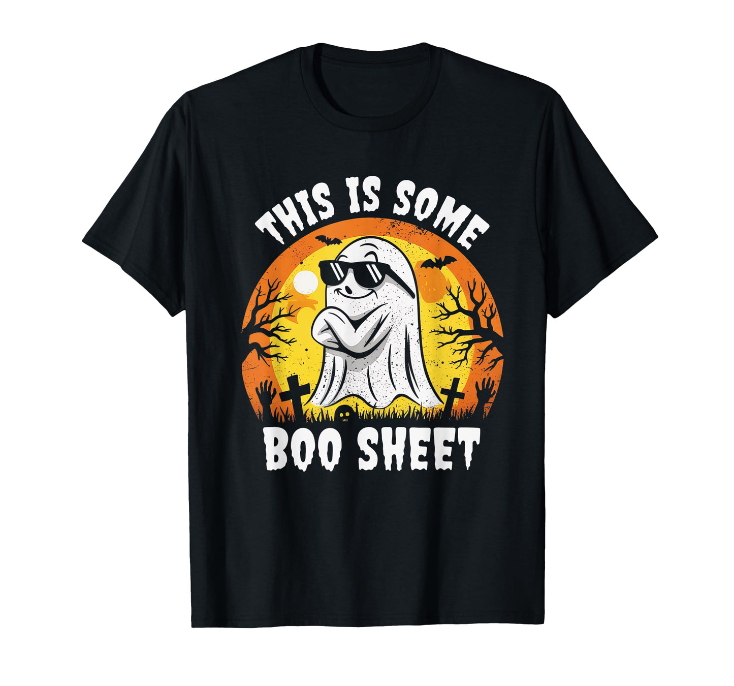 This is Some Boo Sheet Ghost Retro Funny Halloween Men Women T-Shirt