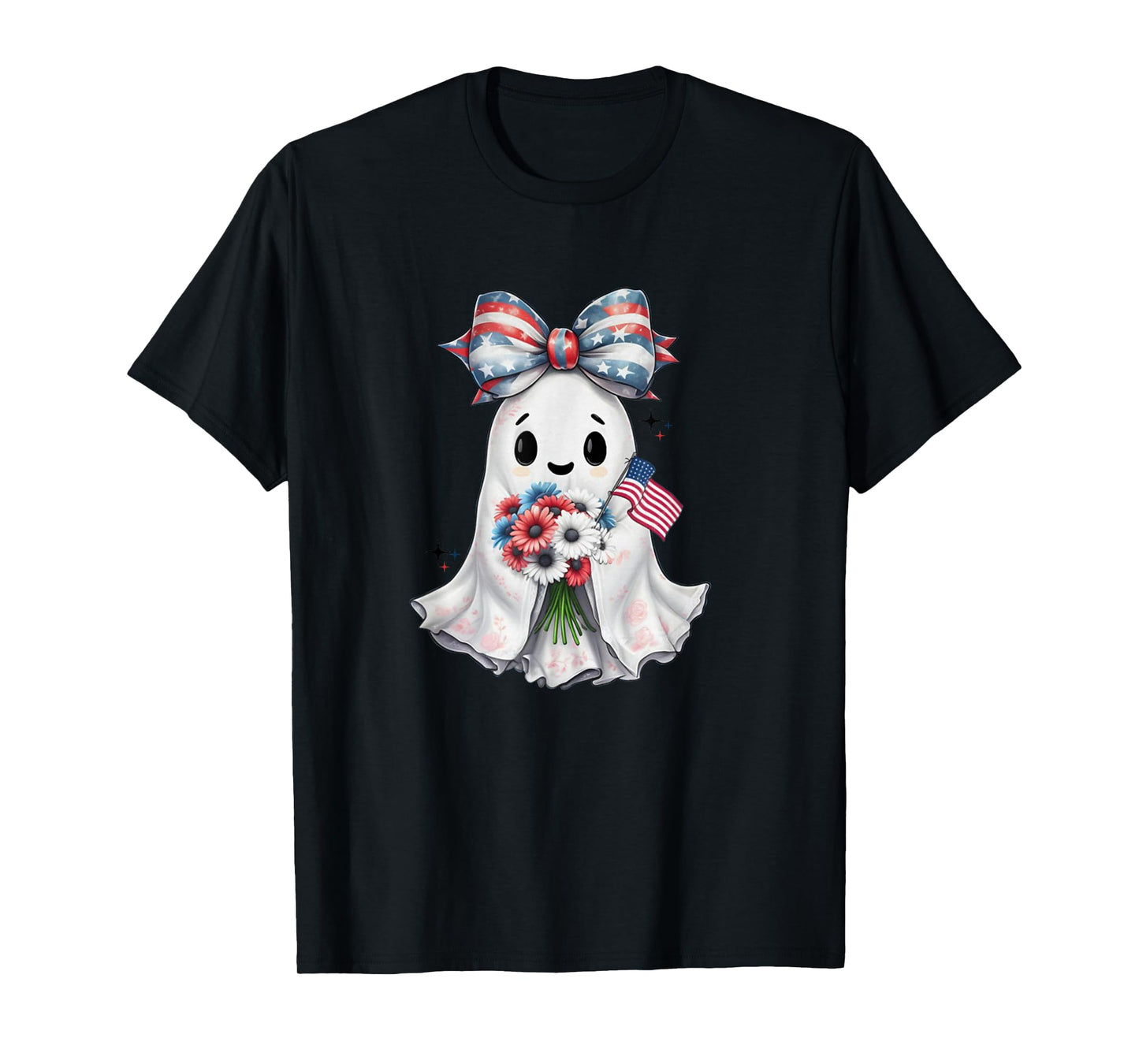 Ghost,Independence day,4th of July,Coquette American Bow Tee T-Shirt