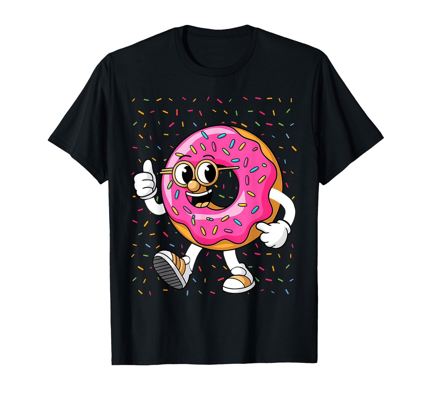 Funny Donut Toddler Boys Kids Girls Donut Sprinkles T-Shirt