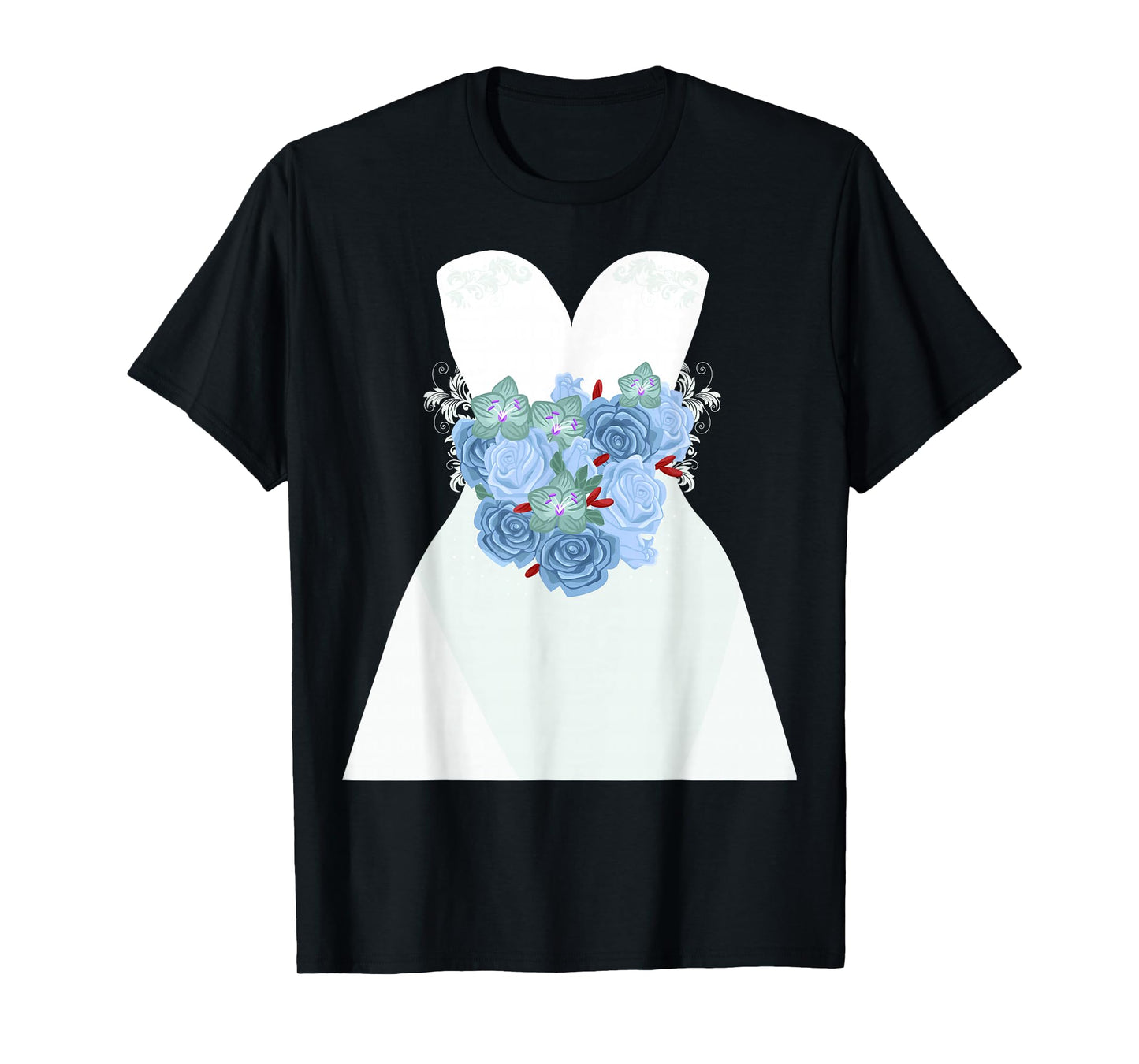 Simple Wedding Dress Gift for Bridal Showers Gift T-Shirt