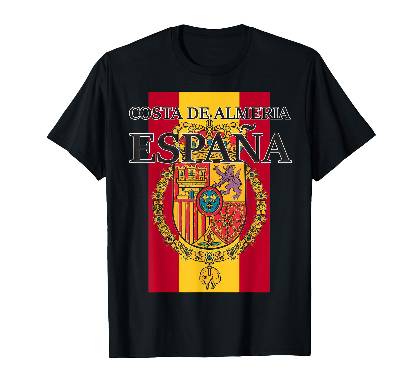Spain Costa De Almeria Flag Travel Europe T-Shirt