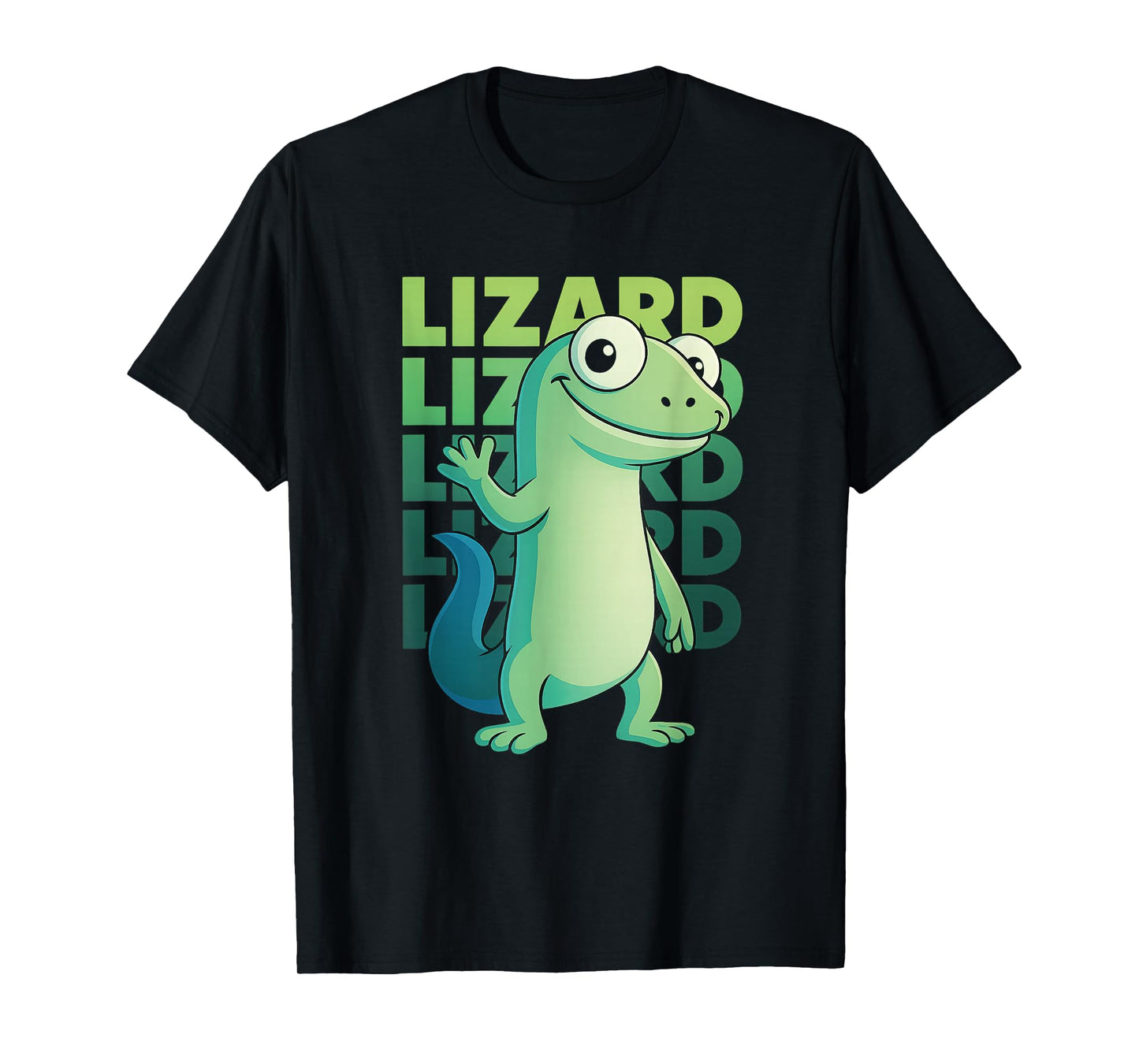 Funny Weirdcore Lizard Meme Derpy Reptile Animal Humor T-Shirt