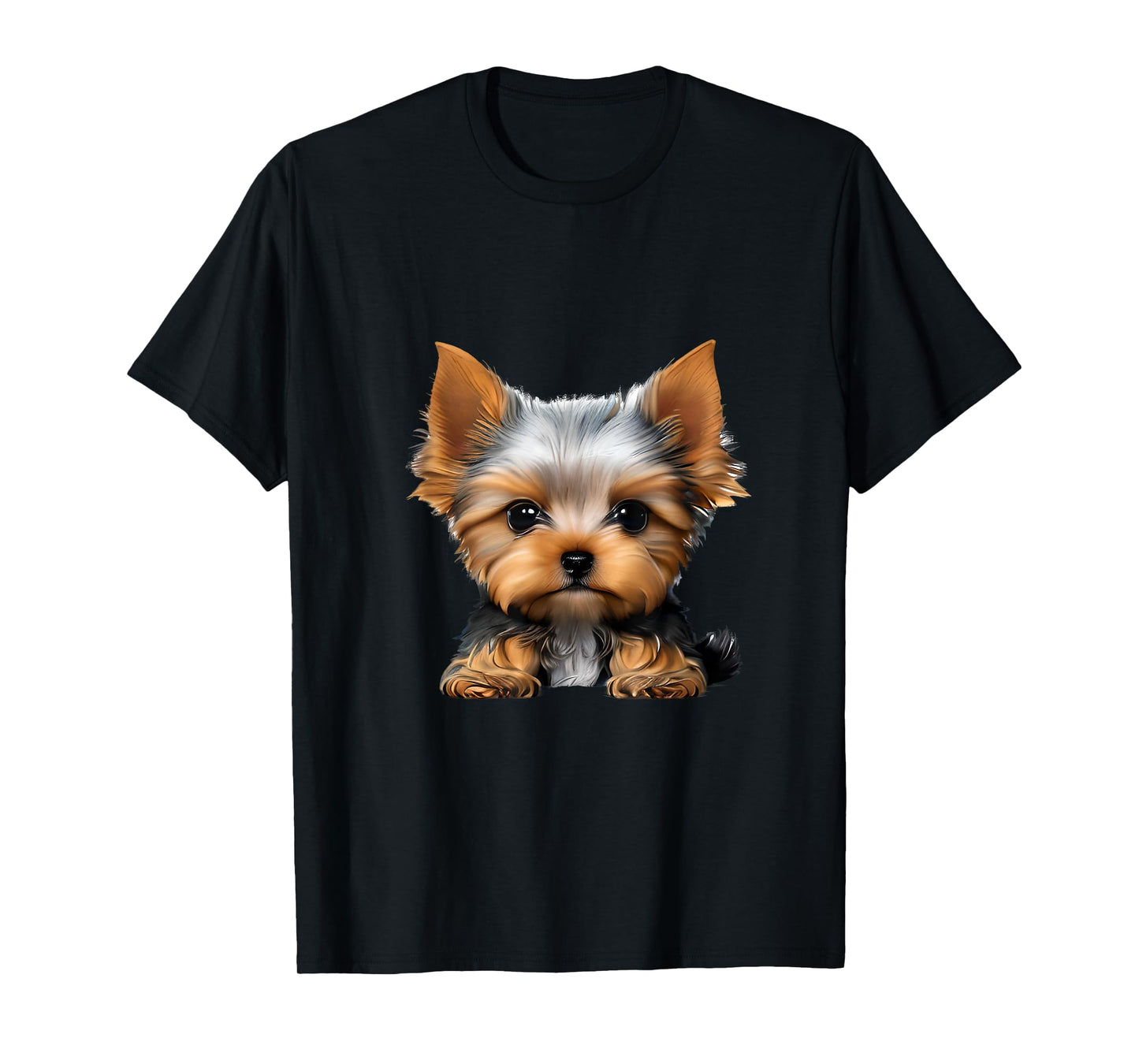 Colorful Splash Art Yorkshire Terrier Puppy Dog Owner T-Shirt