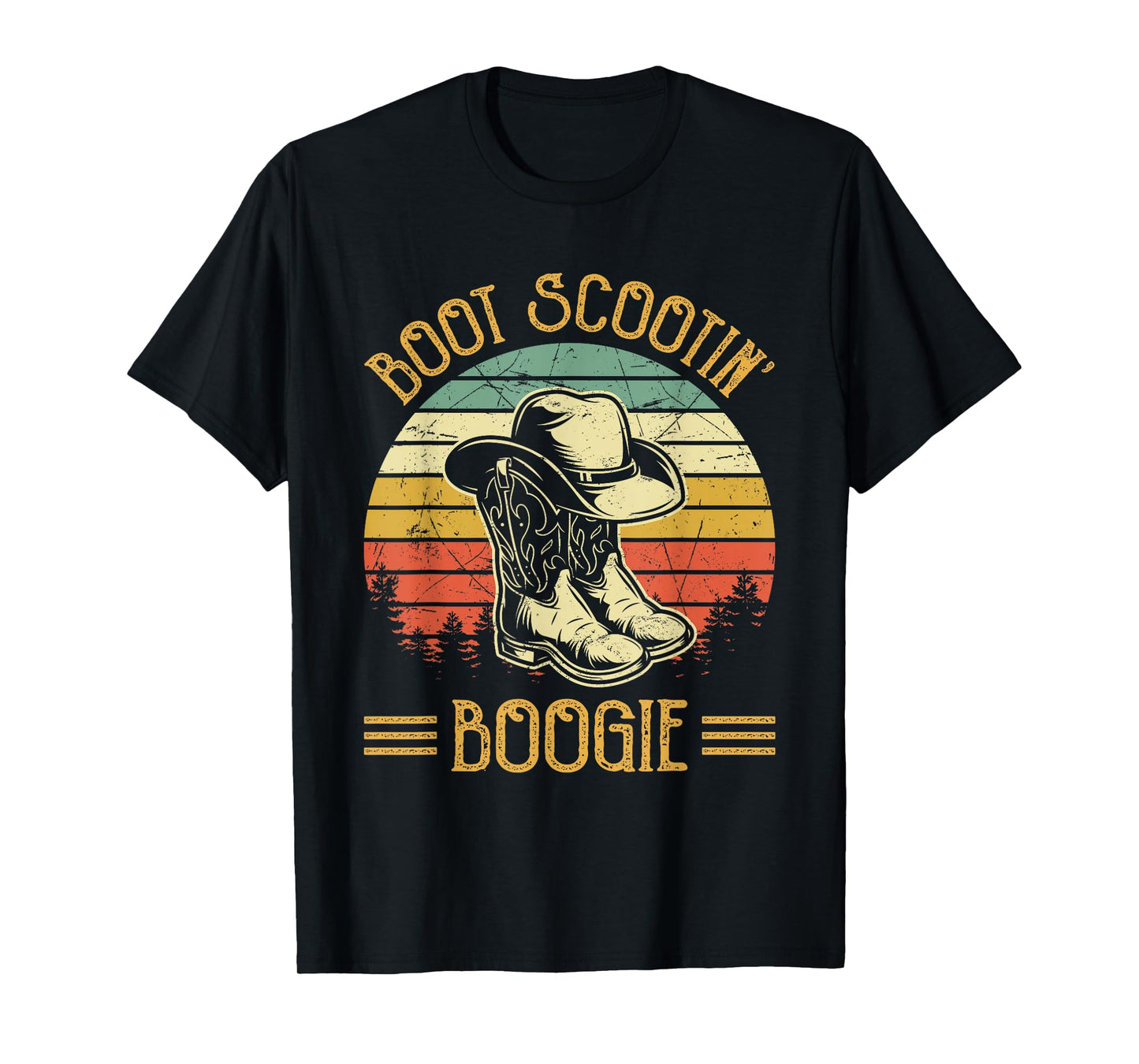 Cowboy Boots Boot Scootin’ Boogie TShirt Southern Western T-Shirt