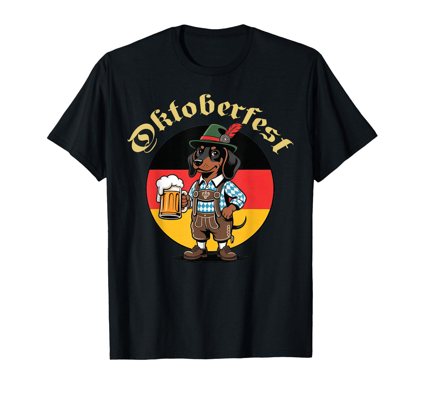 Oktoberfest Dachshund Sausage Dog Men Women German Beer T-Shirt