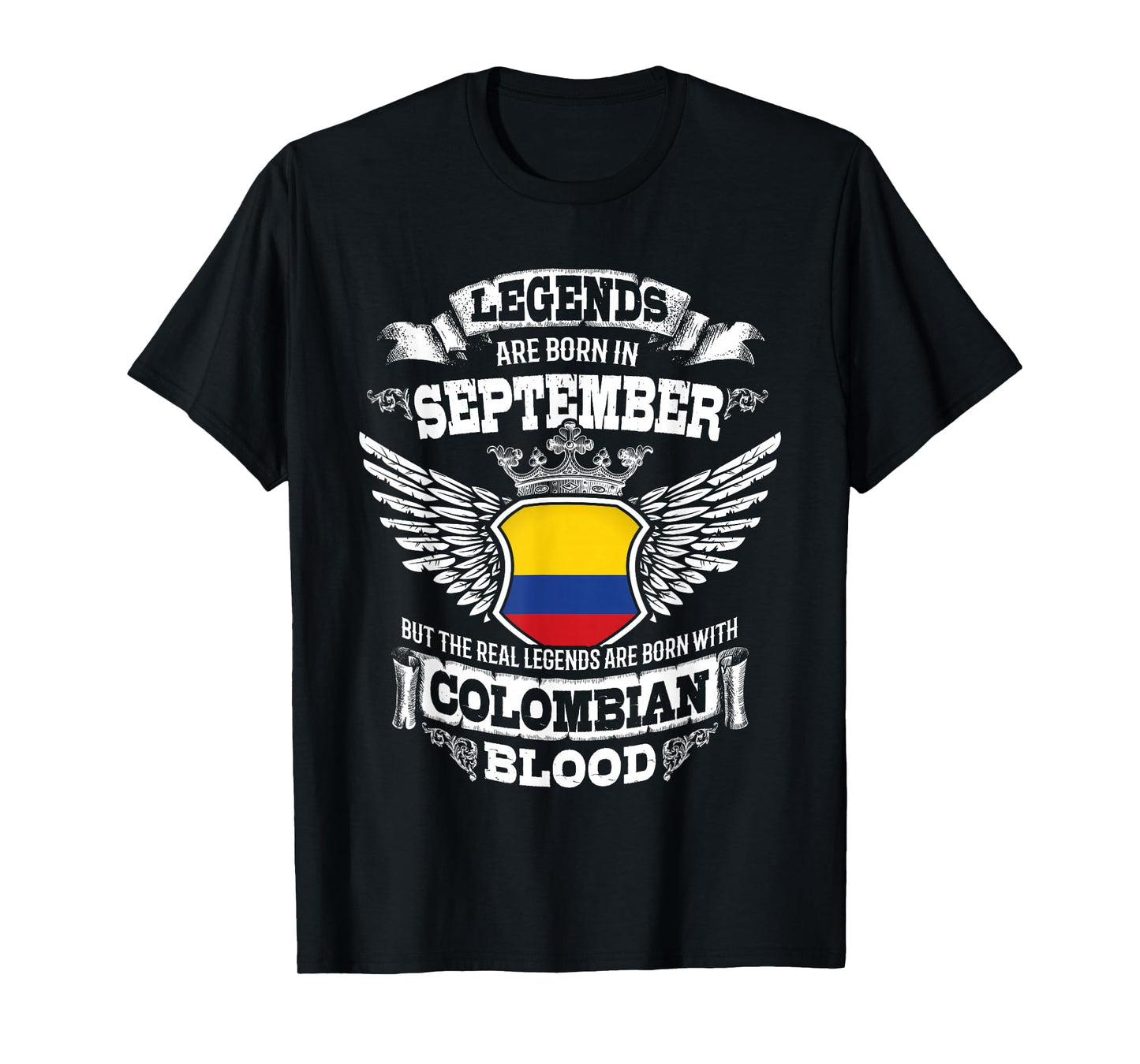 Colombia Colombian Flag Colombians Birthday September Gift T-Shirt