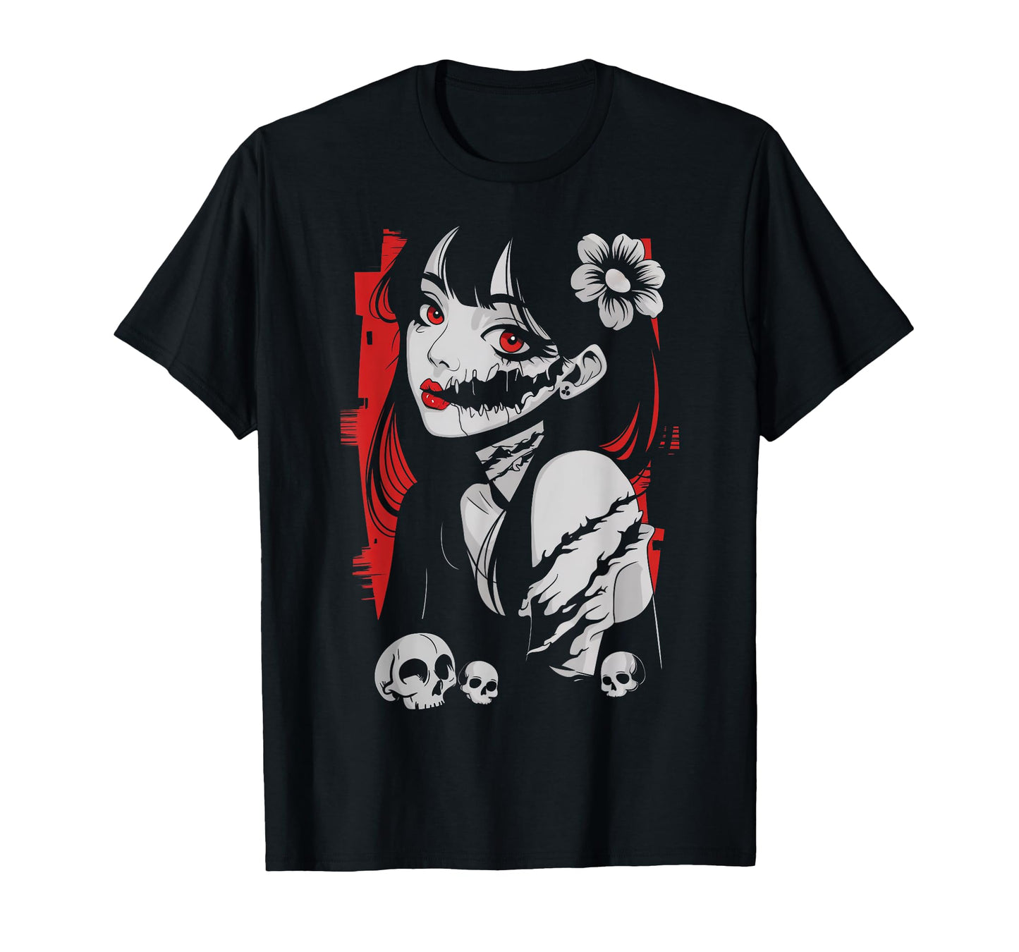 Horror Anime Manga Japan Kawaii Goth Gifts For Men Women Kid T-Shirt