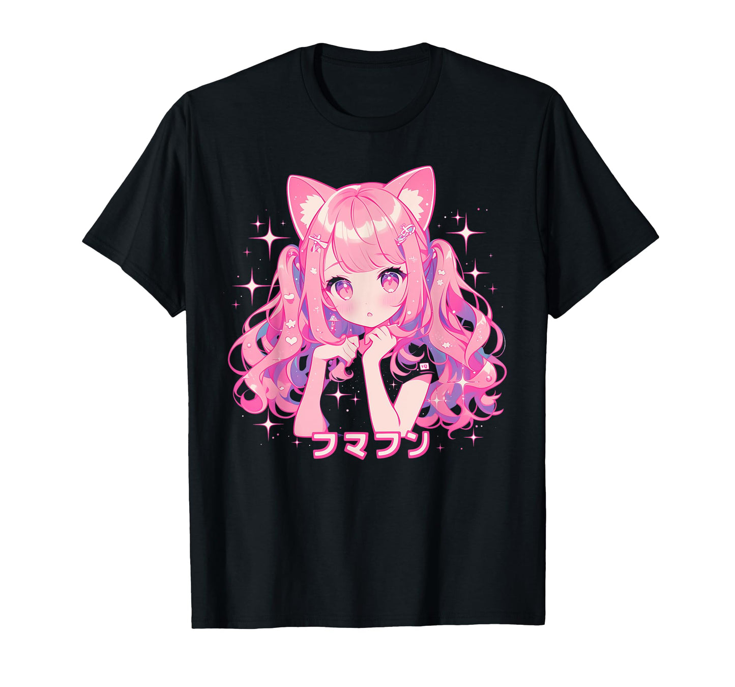 Goth Grunge Demon Anime Girl Waifu Horror Alt Aesthetic T-Shirt