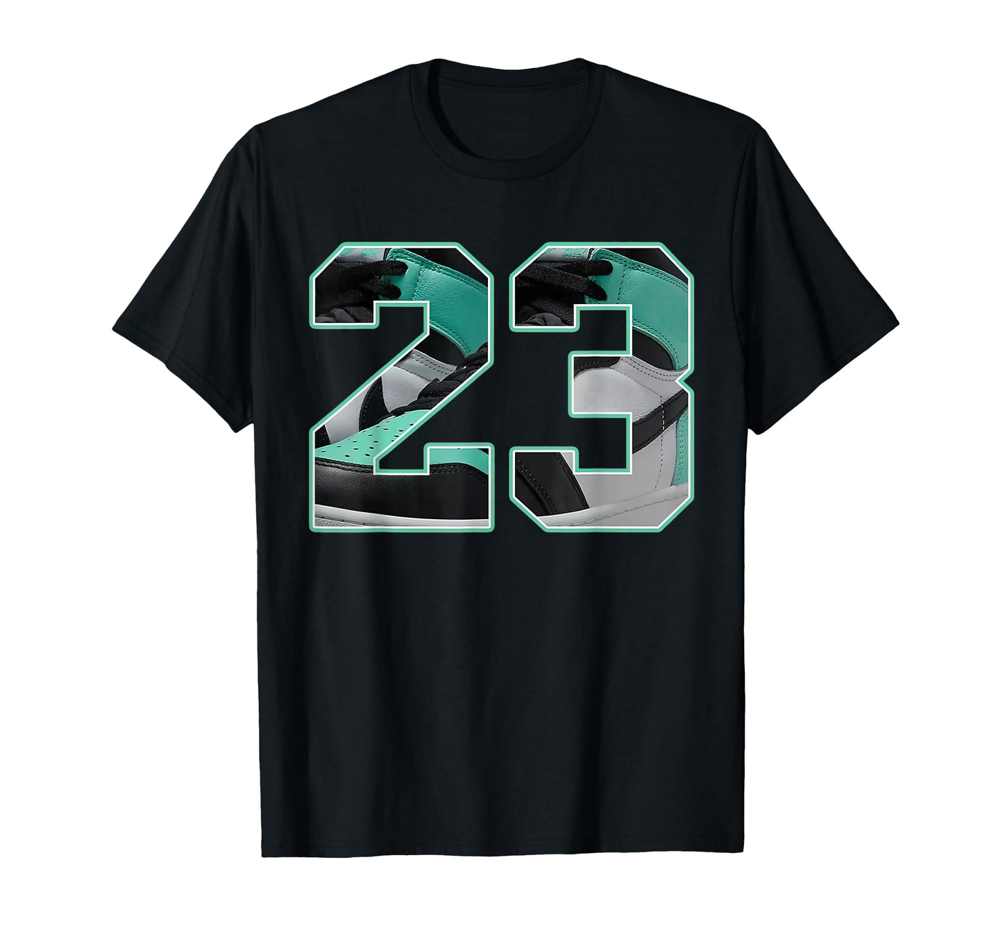 Number 23 Black Green Glow 3s Loser Lover Matching Tee T-Shirt