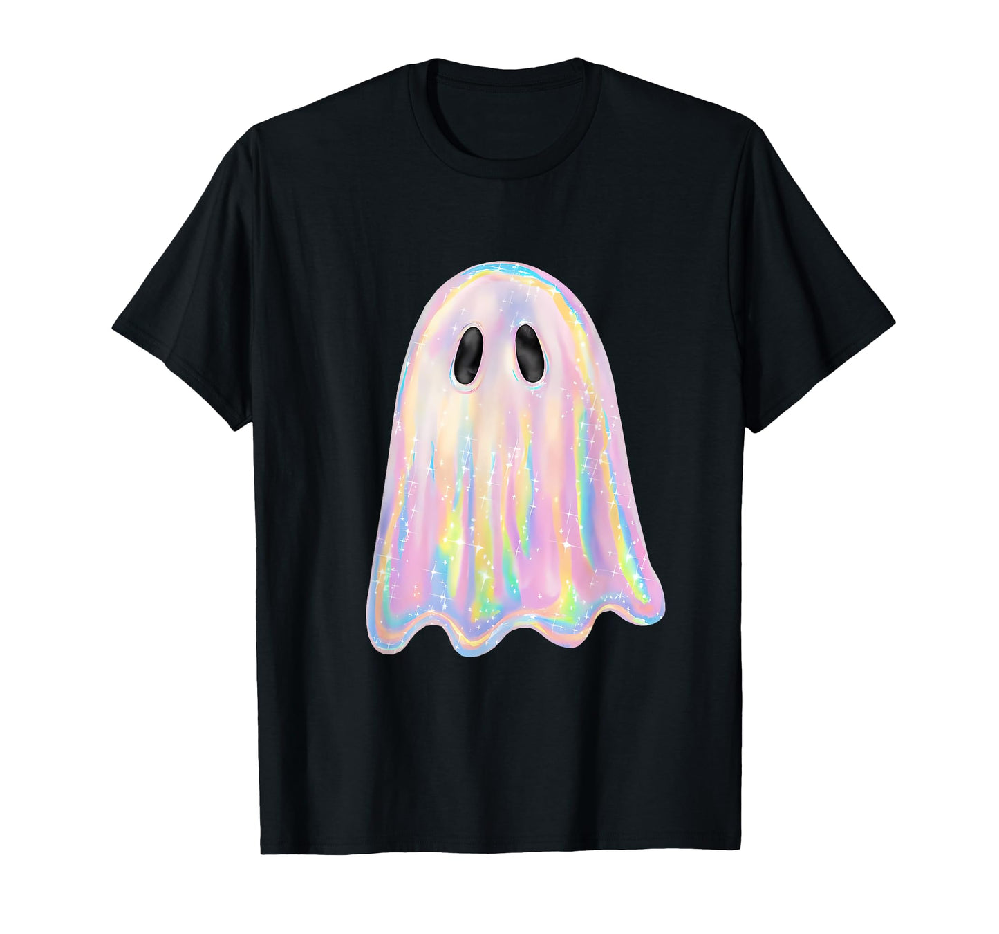 Retro Disco Ghost Cute Halloween Costume Funny Graphic T-Shirt