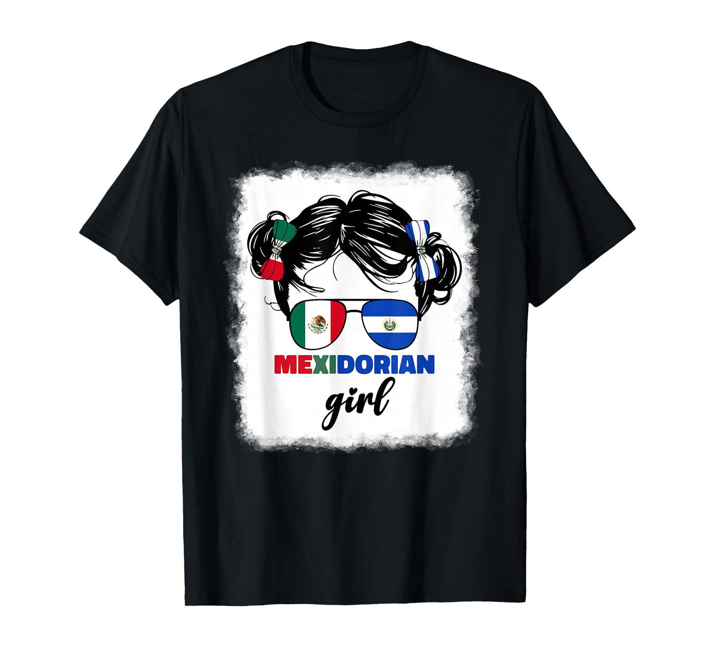 Half Mexican And Salvadorian Mexico El Salvador Girl Kids T-Shirt