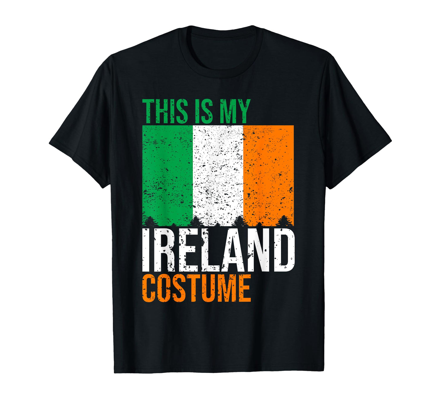 Vintage This Is My Ireland Flag Costume for Halloween T-Shirt