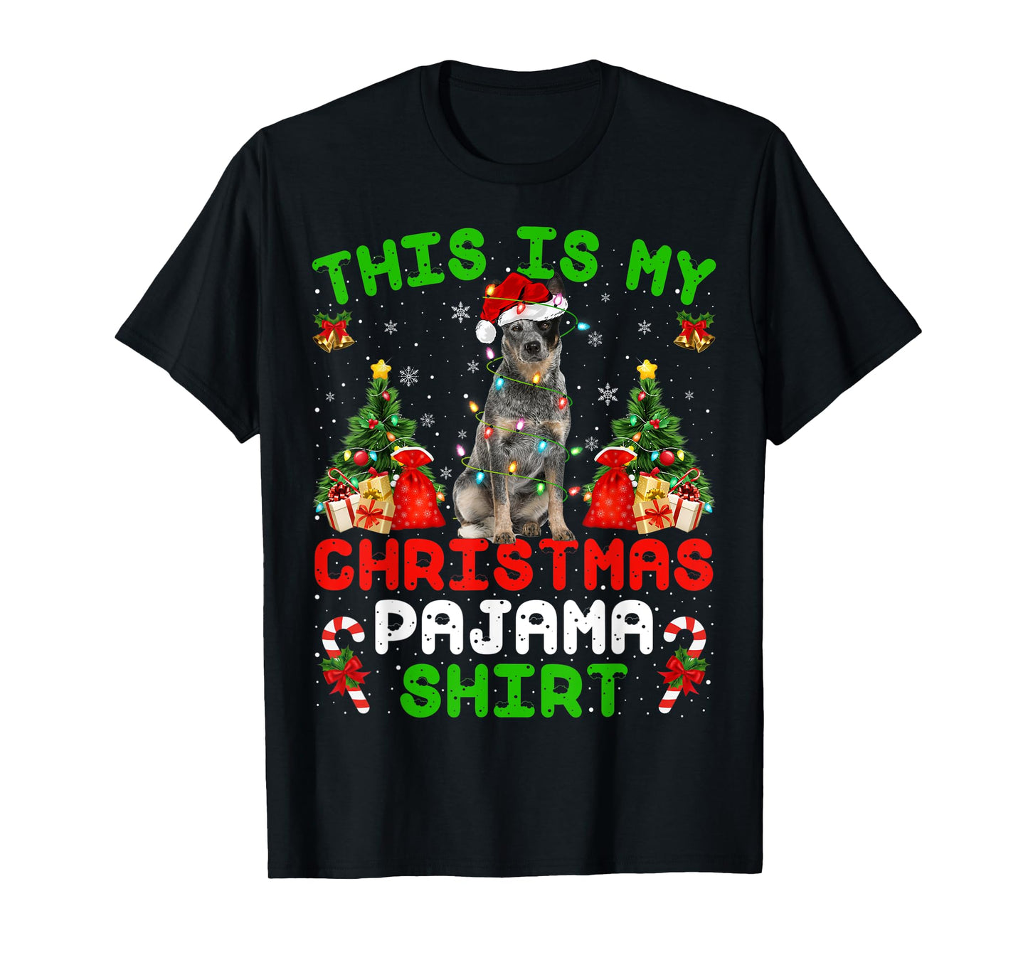 This Is My Christmas Pajama Shirt Blue Heeler Dog Christmas T-Shirt