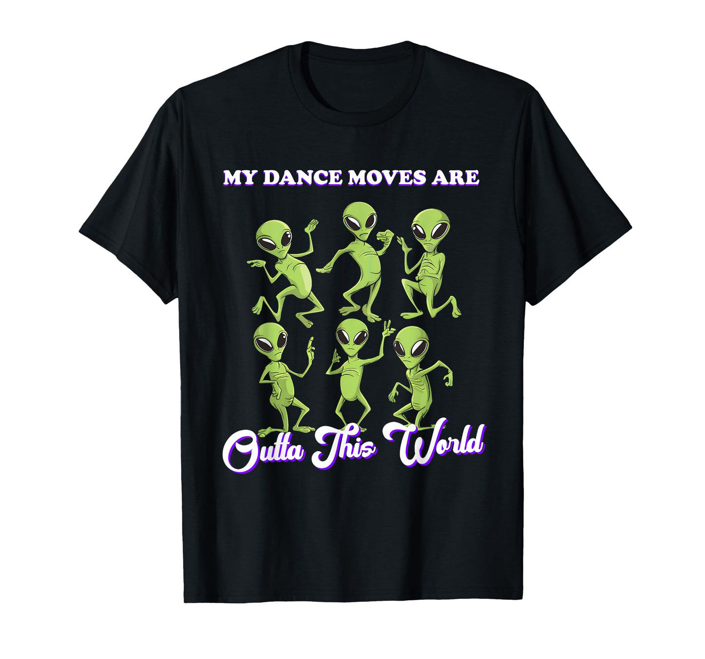 Aliens Dancing Dance Alien Flossing Funny Dance Moves Kids T-Shirt