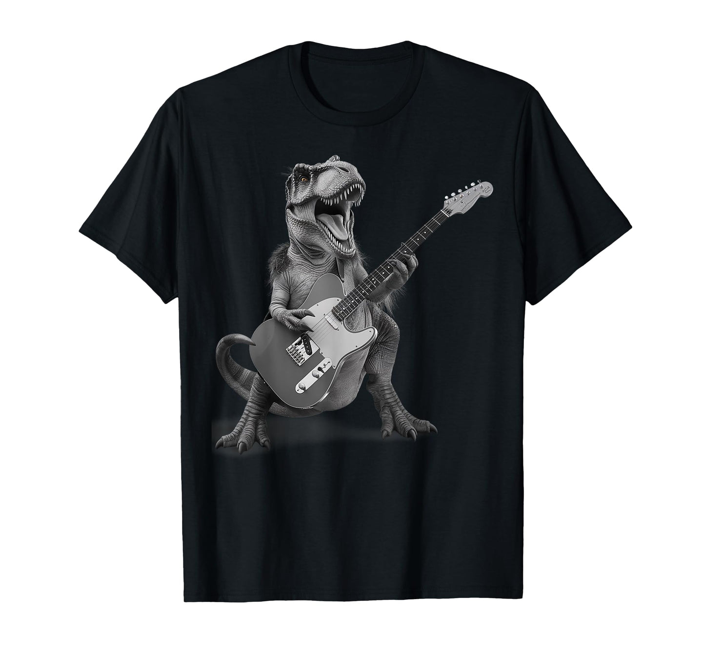 T Rex Playing Guitar Rock and Roll Dino Gifts Men Women Kid T-Shirt
