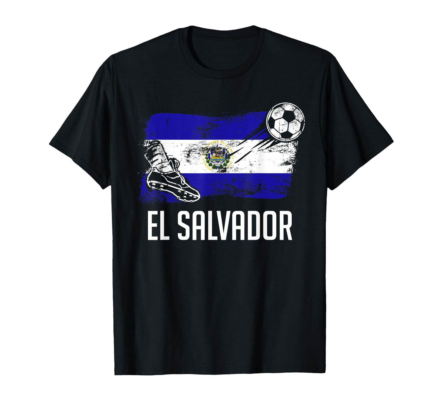 El Salvador Flag Jersey Salvadorean Soccer Team Salvadorean T-Shirt